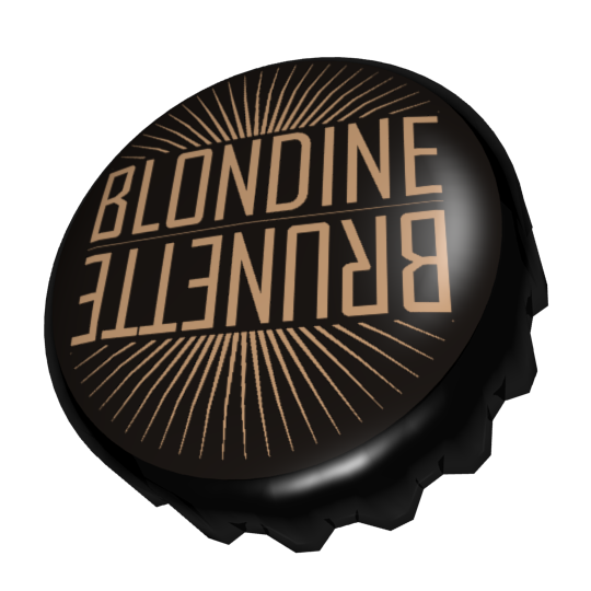 Blondine Brunette Kronkorken